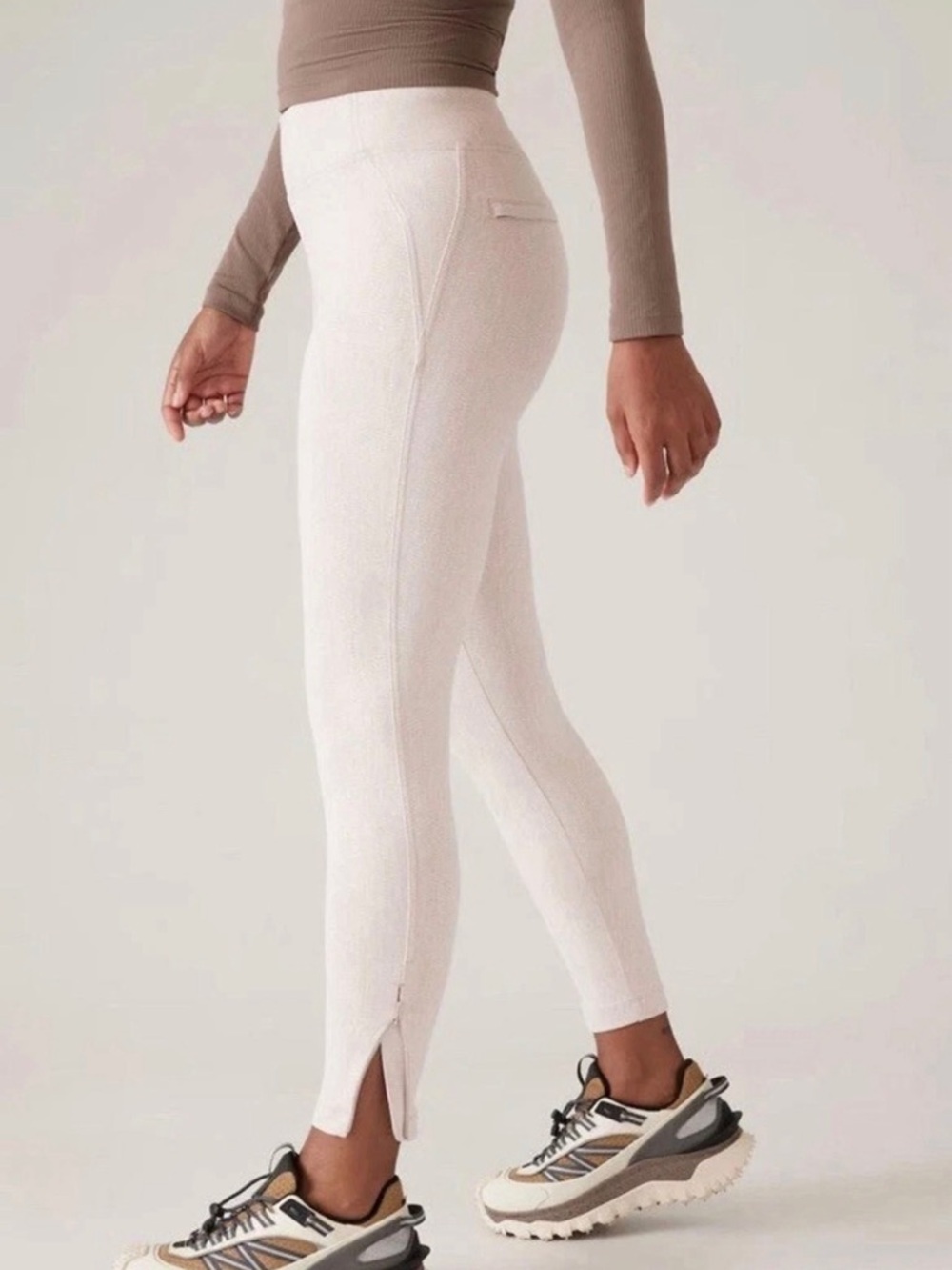 Athleta womens Delancey skyline textured pull on tight pants size medium